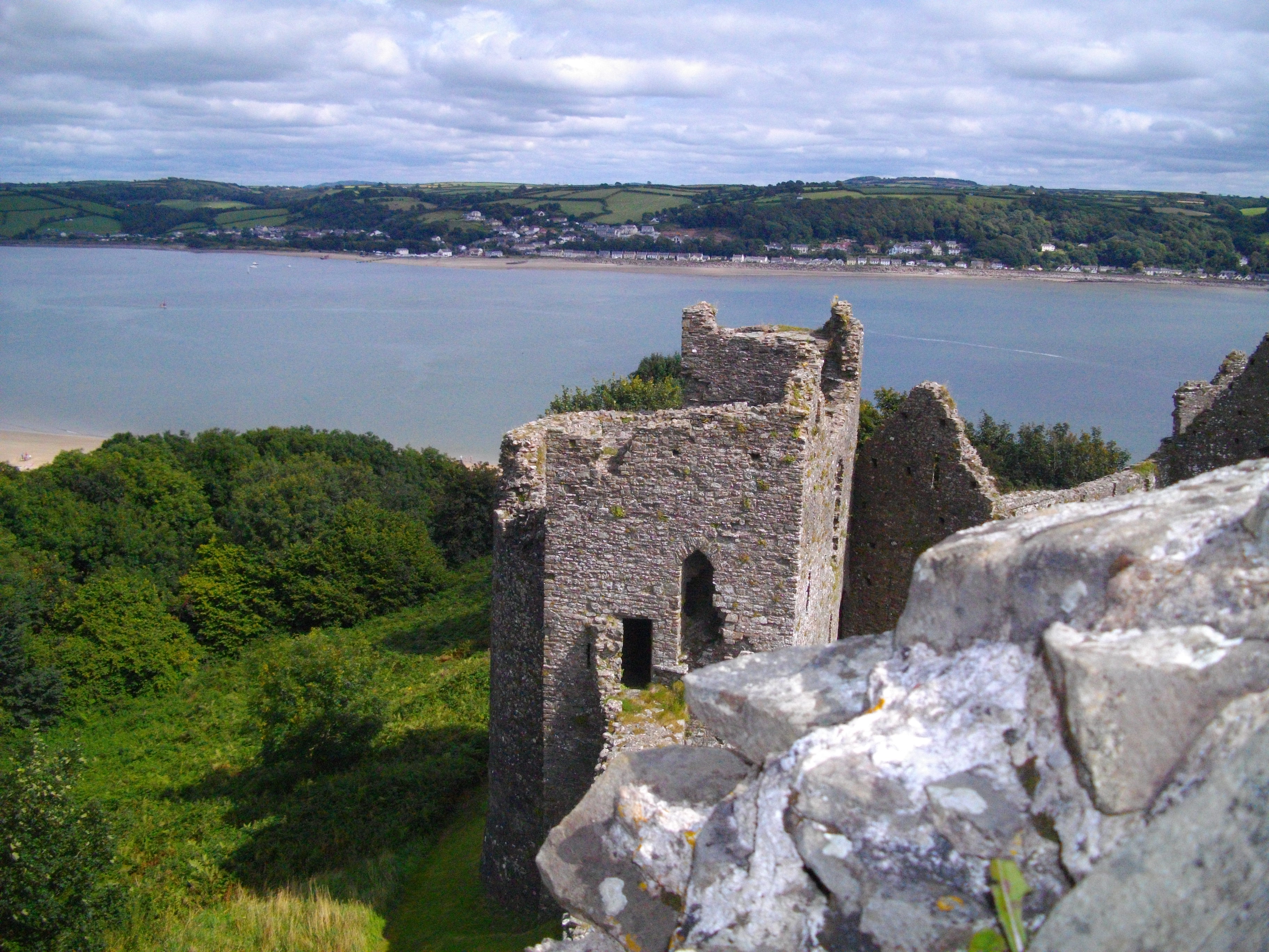 Llansteffan Castle. Well, part of it.