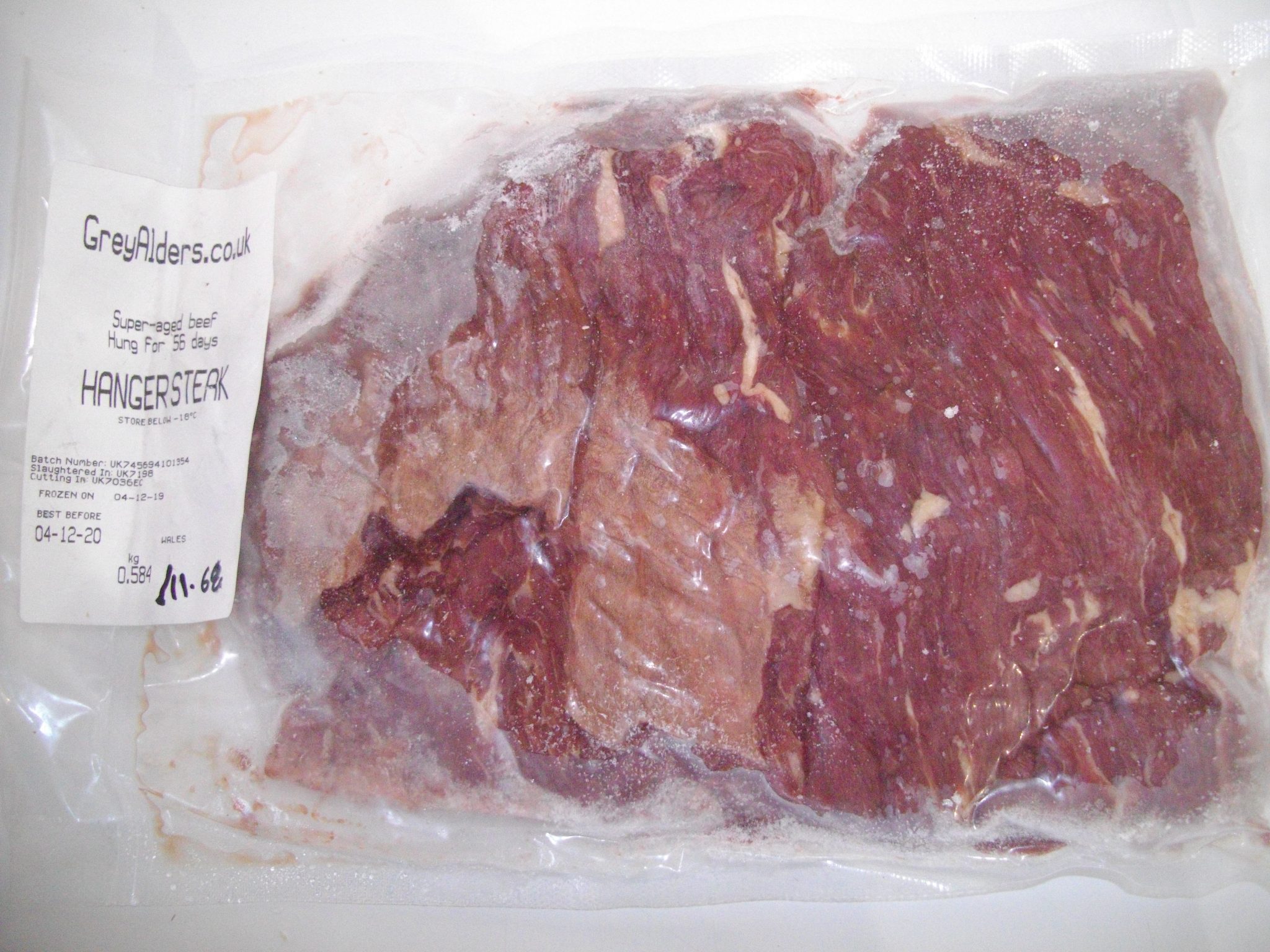 Beef Hanger Steak Grey Alders